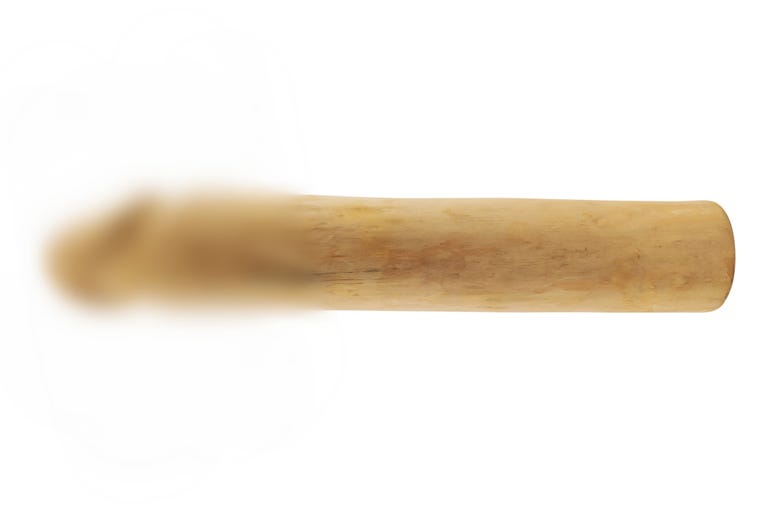 Blurred Wooden Penis