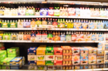 Shelf Of Beer Shelf Of Blurred Beer