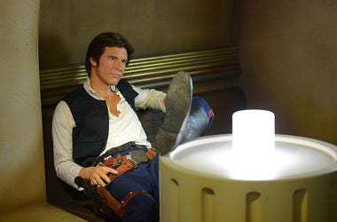 Han Solo Wax Han solo Wax figure