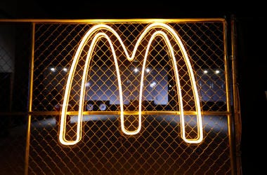 McDonalds Neon Golden Arches mcdonalds neon golden arches