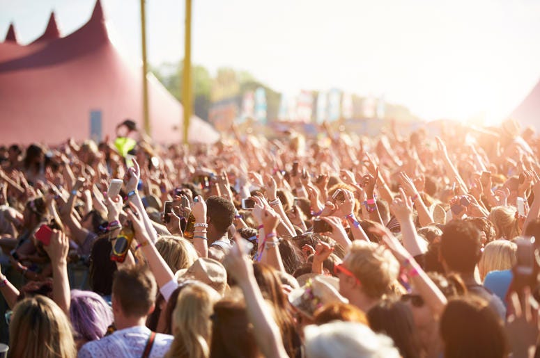 Music Festival Crowd music festival crowd