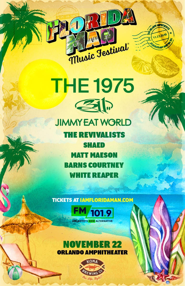 Florida Man Music Festival AdMat Florida Man Music Festival