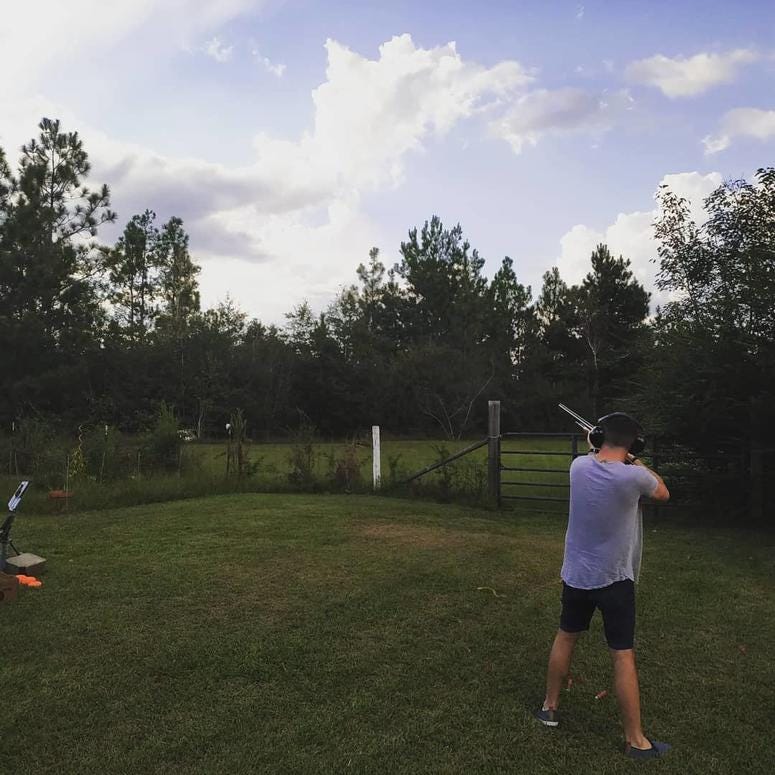 James Steele Shooting Gun