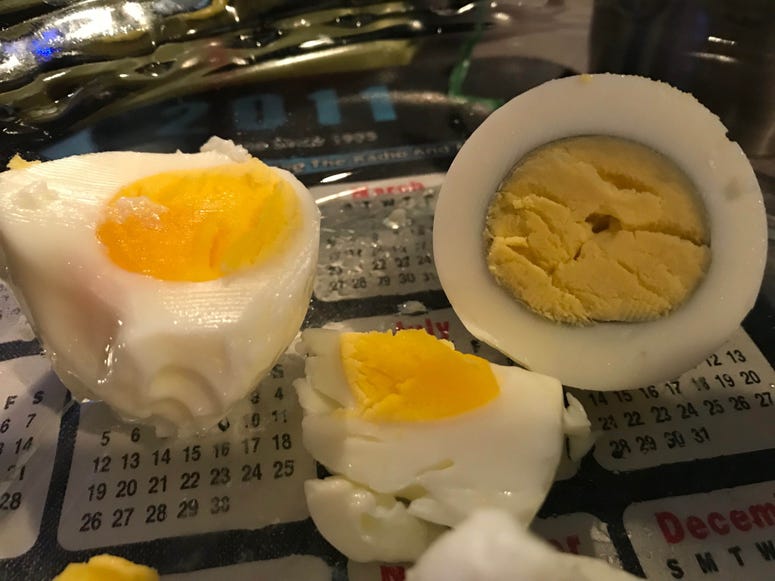 Finished Hard-Boiled Eggs