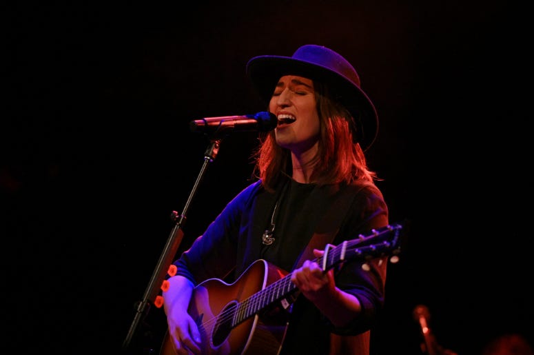 Singer/songwriter Sara Bareilles performs at Bowery Ballroom on March 22, 2019 in New York City Singer/songwriter Sara Bareilles performs at Bowery Ballroom on March 22, 2019 in New York City
