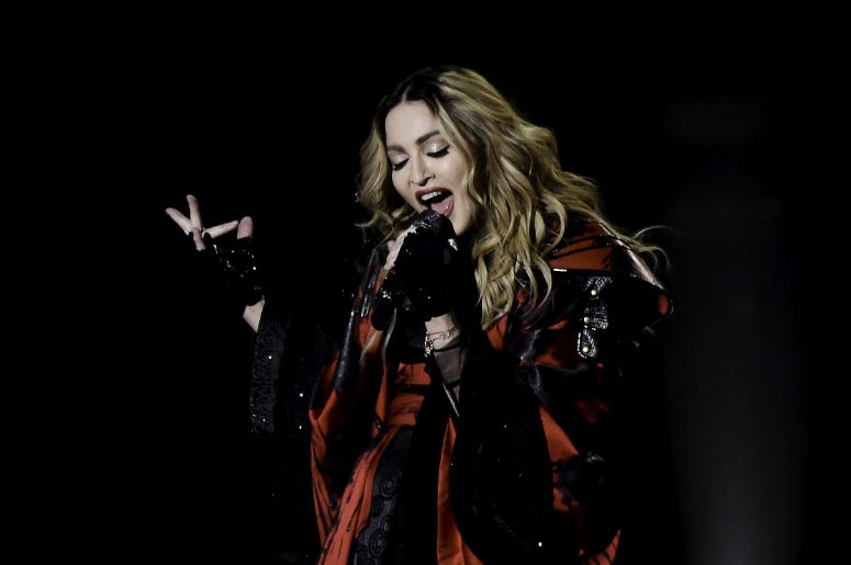Madonna performs during her Rebel Heart Tour Madonna performs during her Rebel Heart Tour