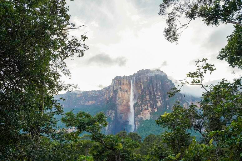 One of Alford's recent stops at Angel Falls in Venezuela Angel Falls in Venezuela