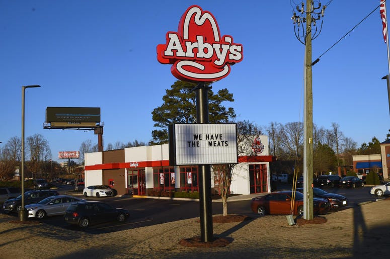 An Arby's sign in Georgia