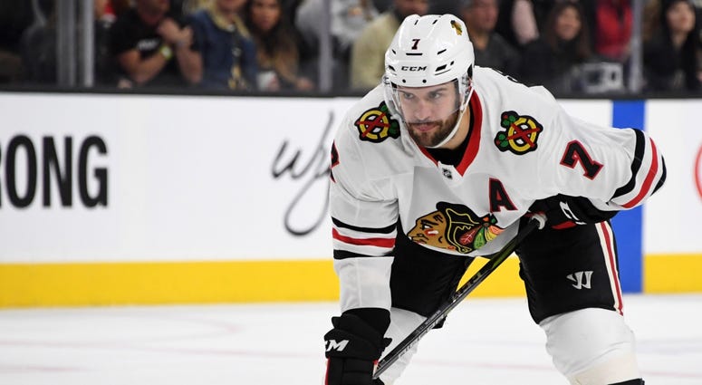Blackhawks defenseman Brent Seabrook Blackhawks defenseman Brent Seabrook