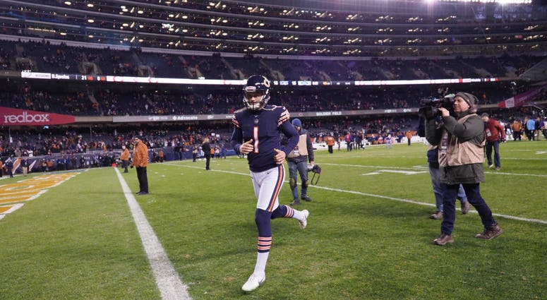 Bears kicker Cody Parkey leaves the field after missing a game-winning field-goal attempt. Bears kicker Cody Parkey leaves the field after missing a game-winning field-goal attempt.