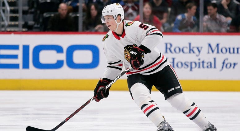 Blackhawks defenseman Connor Murphy Blackhawks defenseman Connor Murphy
