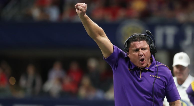 LSU coach Ed Orgeron LSU coach Ed Orgeron