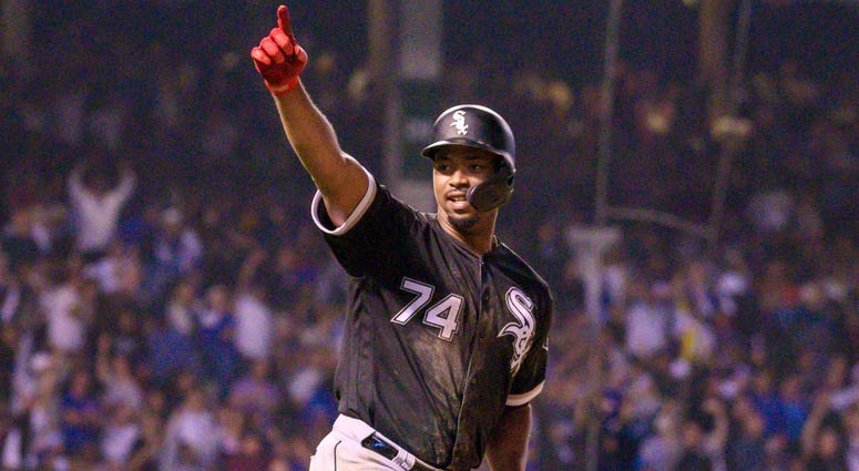 White Sox outfielder Eloy Jimenez White Sox outfielder Eloy Jimenez
