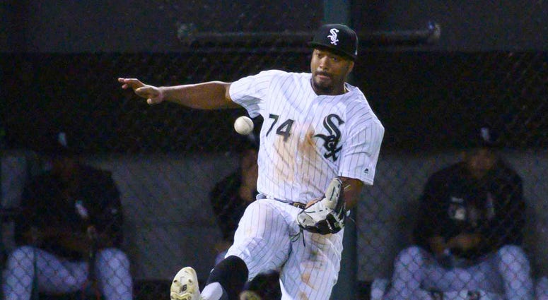 White Sox outfielder Eloy Jimenez White Sox outfielder Eloy Jimenez