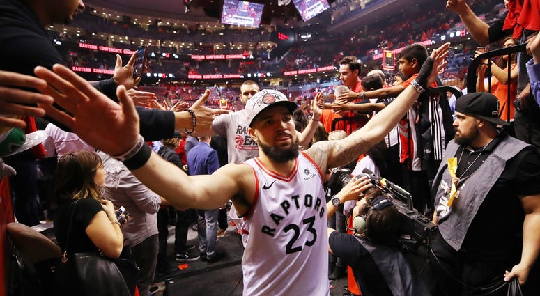 Raptors guard Fred VanVleet Raptors guard Fred VanVleet