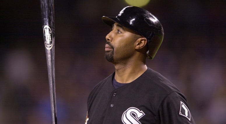 Harold Baines with the White Sox in 2001. Harold Baines with the White Sox in 2001.