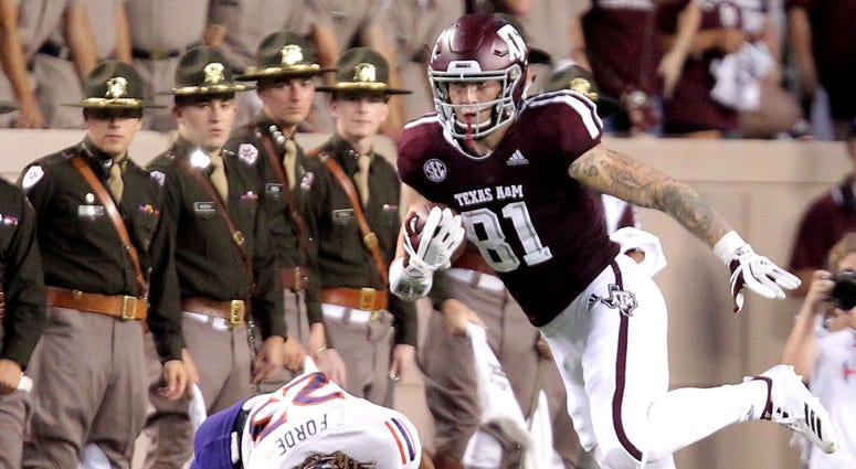 Texas A&M tight end Jace Sternberger Texas A&M tight end Jace Sternberger