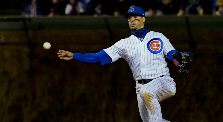 Cubs infielder Javier Baez Cubs infielder Javier Baez