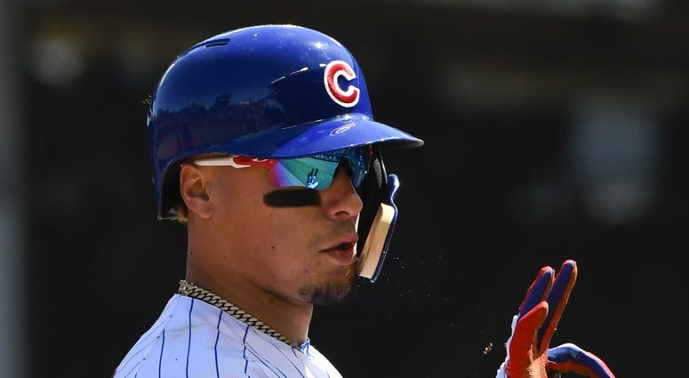 Cubs infielder Javier Baez Cubs infielder Javier Baez