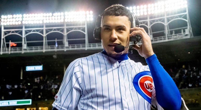 Cubs shortstop Javier Baez Cubs shortstop Javier Baez