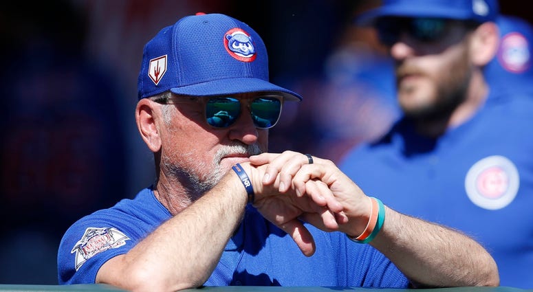 Cubs manager Joe Maddon Cubs manager Joe Maddon