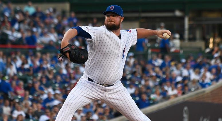Cubs left-hander Jon Lester Cubs left-hander Jon Lester