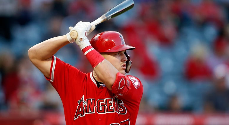 Angels outfielder Mike Trout Angels outfielder Mike Trout