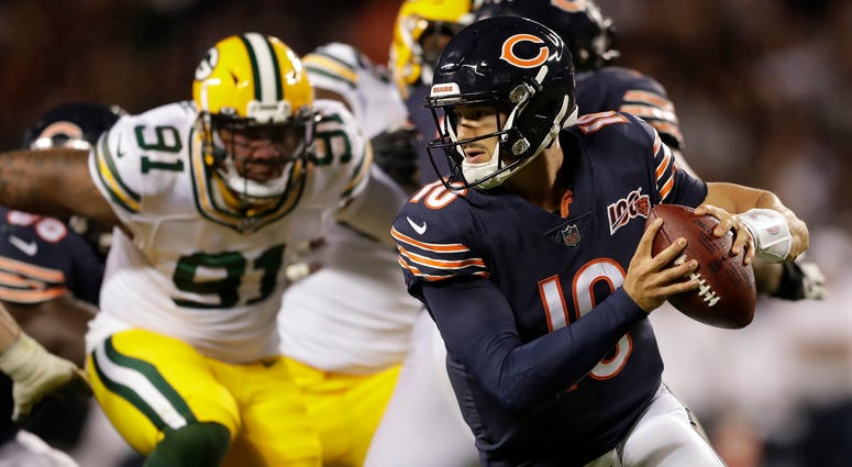 Bears quarterback Mitchell Trubisky (10) Bears quarterback Mitchell Trubisky (10)