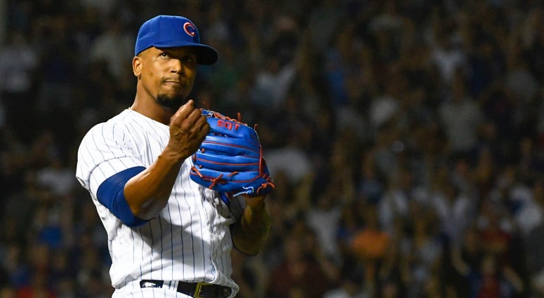 Cubs reliever Pedro Strop Cubs reliever Pedro Strop