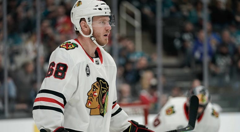 Blackhawks defenseman Slater Koekkoek Blackhawks defenseman Slater Koekkoek
