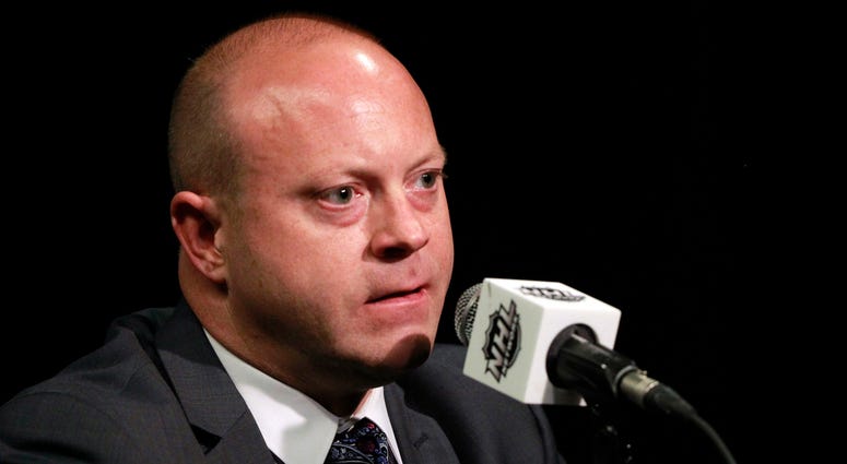 Blackhawks general manager Stan Bowman Blackhawks general manager Stan Bowman