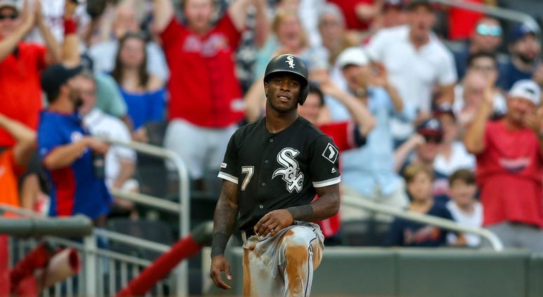 White Sox shortstop Tim Anderson reacts after being caught stealing. White Sox shortstop Tim Anderson reacts after being caught stealing.