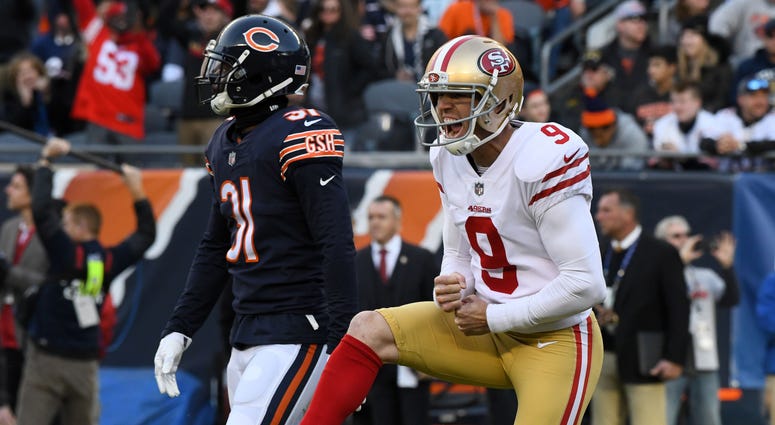 Robbie Gould, right Robbie Gould, right