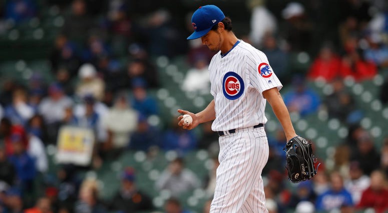 Cubs right-hander Yu Darvish Cubs right-hander Yu Darvish