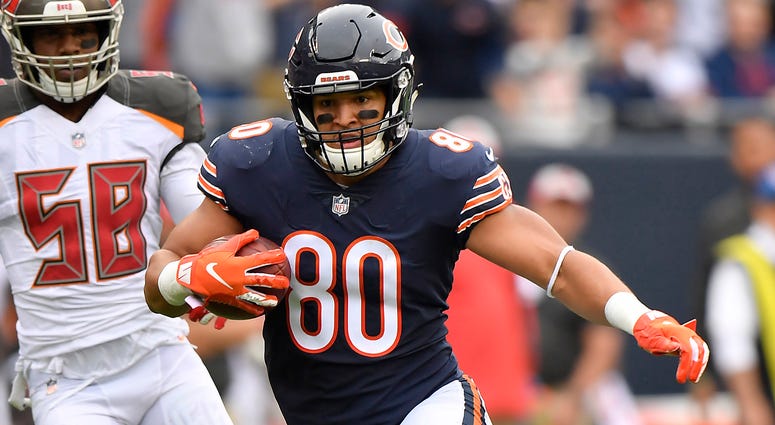 Bears tight end Trey Burton Bears tight end Trey Burton