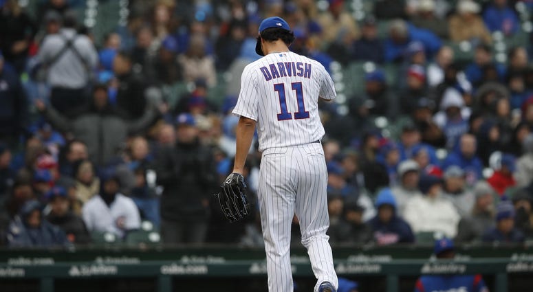 Cubs right-hander Yu Darvish Cubs right-hander Yu Darvish