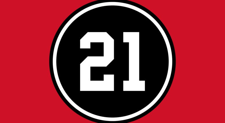 Blackhawks' Stan Mikita jersey patch Blackhawks' Stan Mikita jersey patch