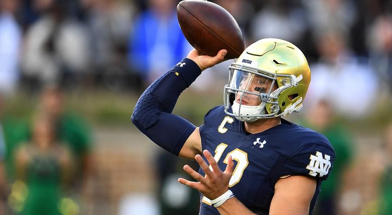 Notre Dame quarterback Ian Book Notre Dame quarterback Ian Book