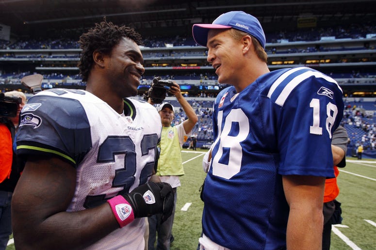 Edgerrin James and Peyton Manning Edgerrin James and Peyton Manning