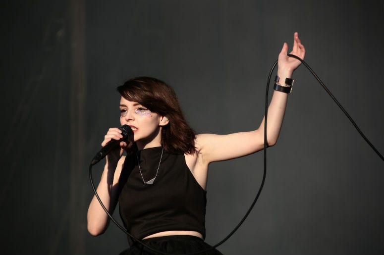 Lauren Mayberry of CHVRCHES Lauren Mayberry of CHVRCHES