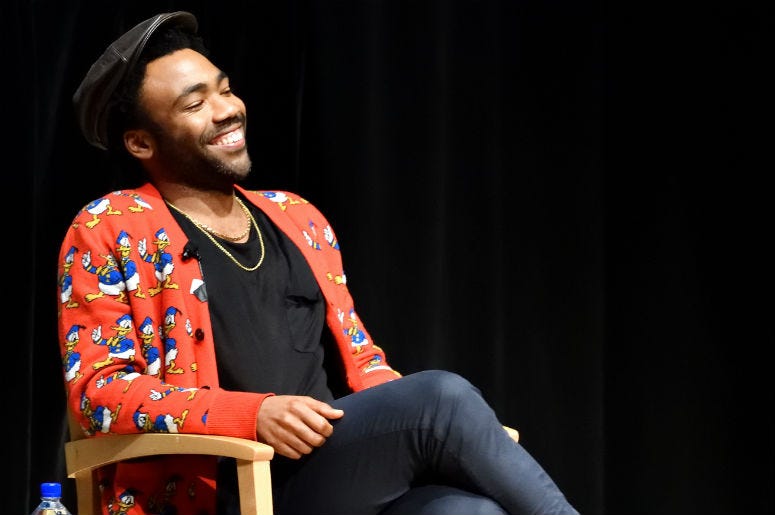 Actor/exec. producer Donald Glover speaks during the panel discussion at FX's 'Atlanta' For Your Consideration red carpet event at the Zankel Hall in Carnegie Hall on June 5, 2017 in New York Actor/exec. producer Donald Glover speaks during the panel discussion at FX's 'Atlanta' For Your Consideration red carpet event at the Zankel Hall in Carnegie Hall on June 5, 2017 in New York