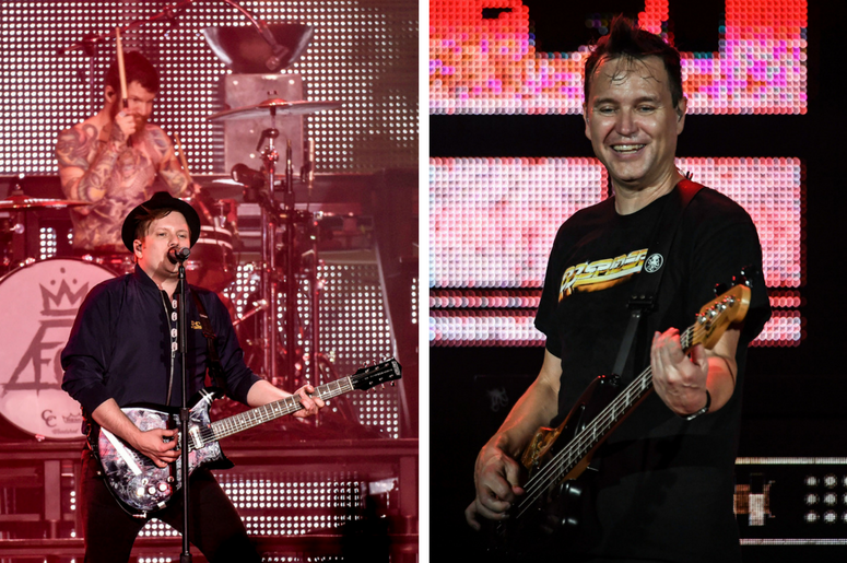 Blink-182's Mark Hoppus and Fall Out Boy's Patrick Stump Blink-182's Mark Hoppus and Fall Out Boy's Patrick Stump