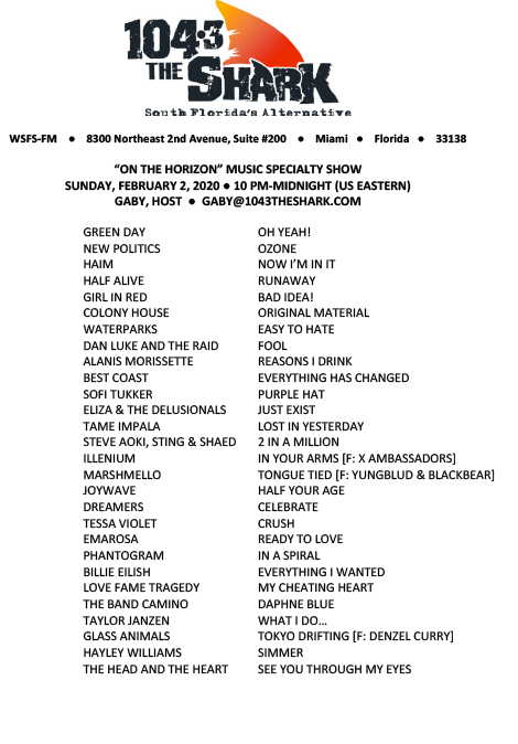 on the horizon playlist