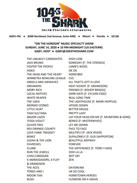 OTH playlist 6-14-20
