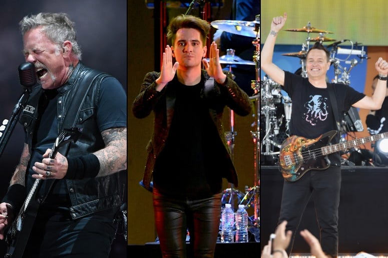 Metallica x Panic! At The Disco x blink-182 Metallica x Panic! At The Disco x blink-182