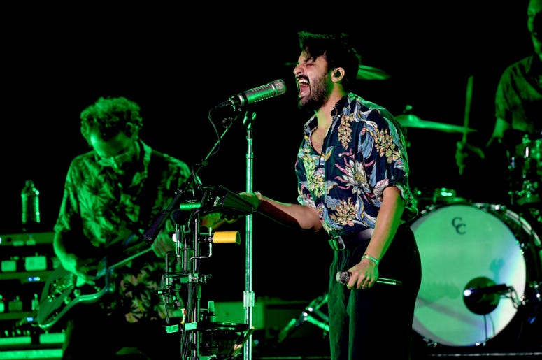 Young the Giant performs on stage during KROQ Absolut Almost Acoustic Christmas Young the Giant performs on stage during KROQ Absolut Almost Acoustic Christmas