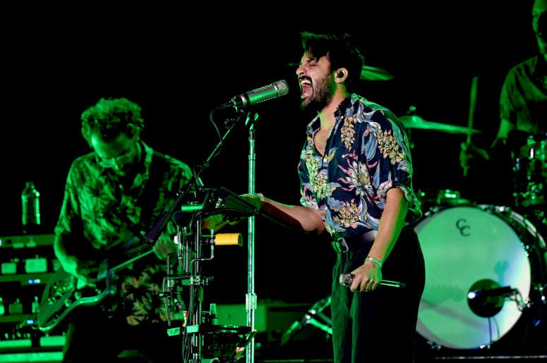 Young the Giant performs on stage during KROQ Absolut Almost Acoustic Christmas Young the Giant performs on stage during KROQ Absolut Almost Acoustic Christmas