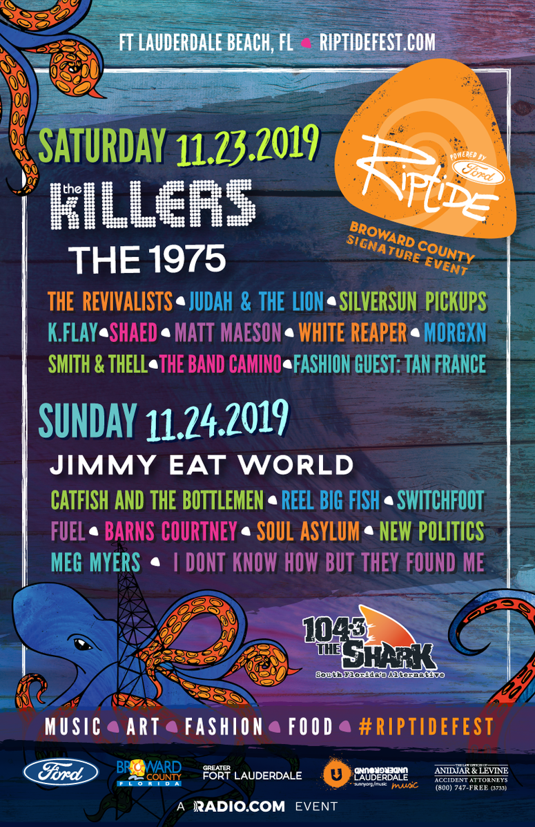 Riptidefest Lineup Riptidefest Lineup