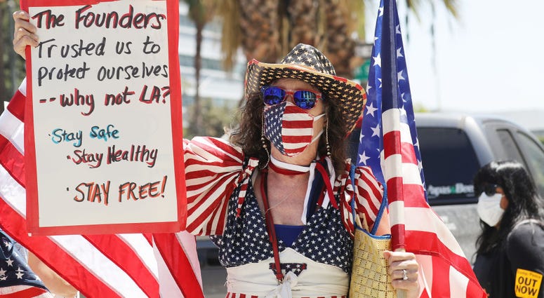Los Angeles protester