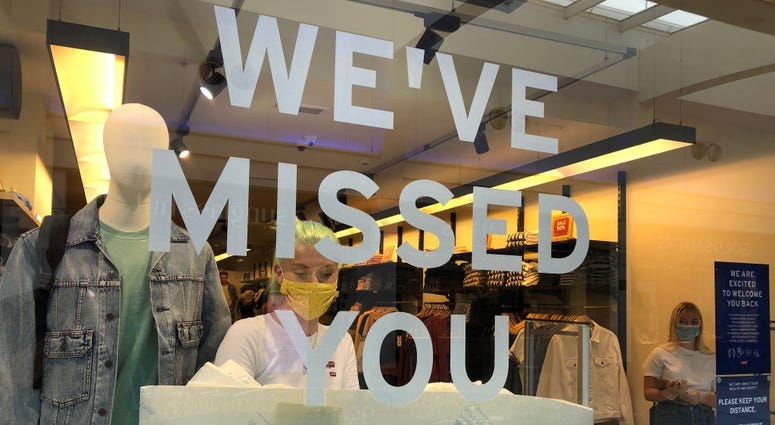 Retail stores begin reopening after coronavirus shutdowns.